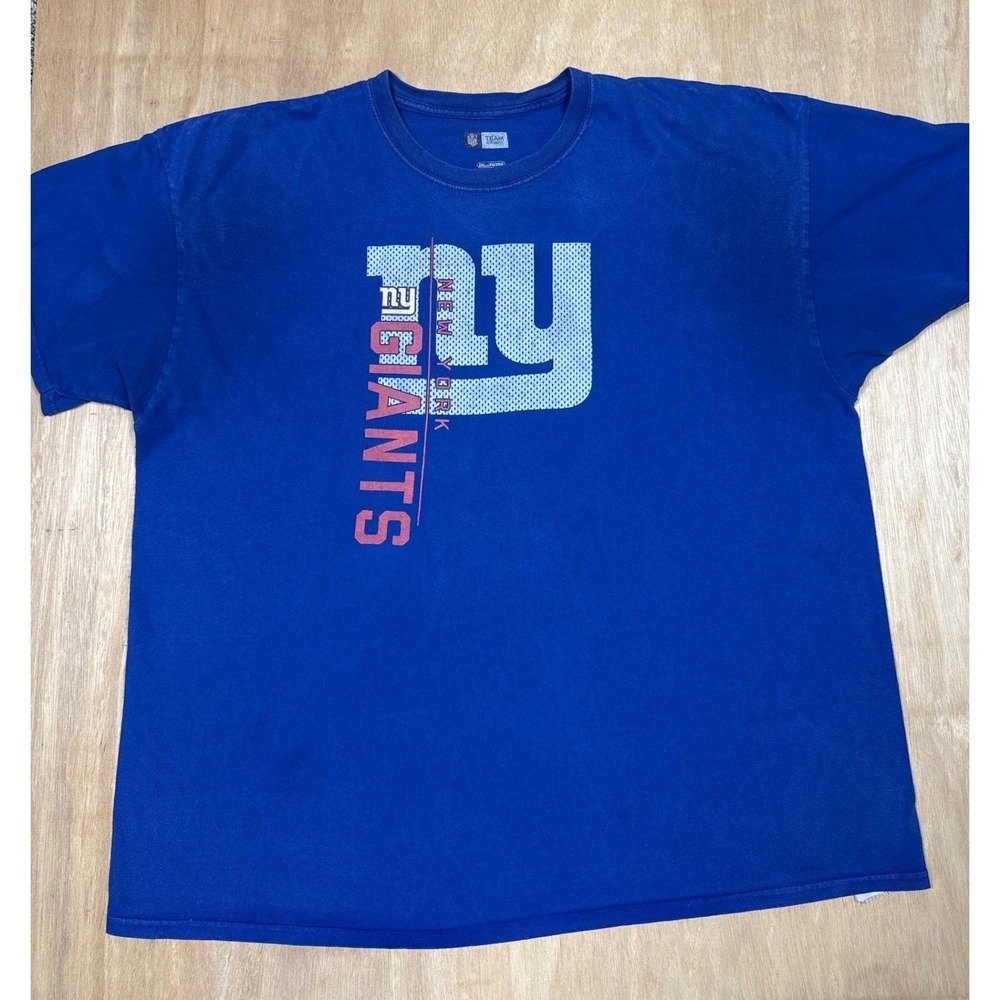 Vintage New York Giants NFL Team Apparel Mens Royal Blue T Shirt Size 2XL